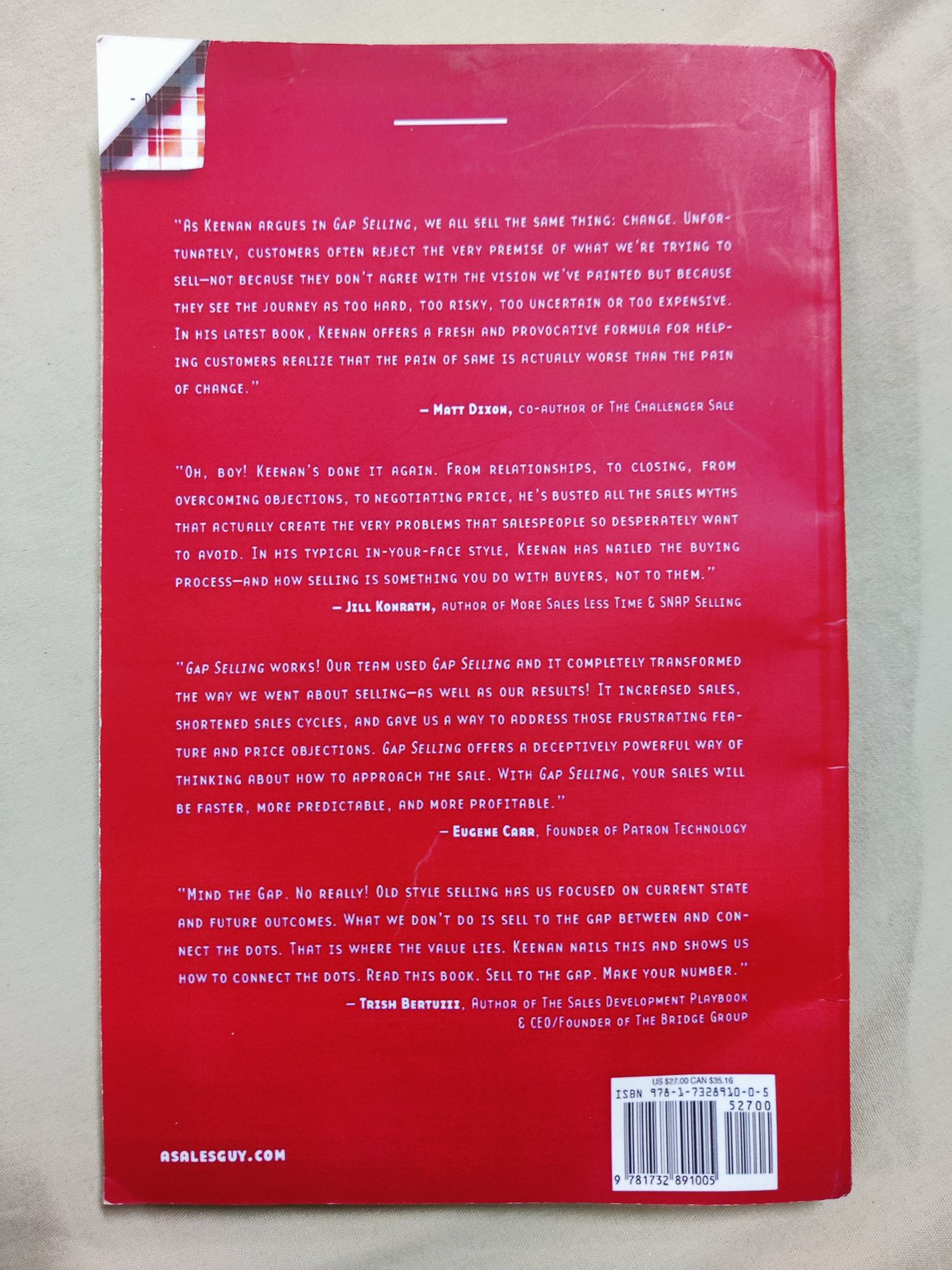 Picture of Gap Selling: Getting the Customer to Yes: How... by Keenan
(Paperback)