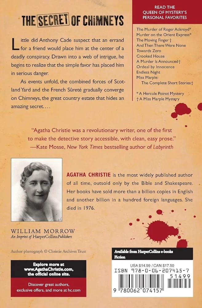Picture of The Secret of Chimneys by Agatha Christie (Paperback)