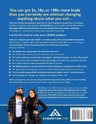 Picture of $100M Leads: How to Get Strangers To Want To Buy Your Stuff

Book by Alex Hormozi
(Paperback)