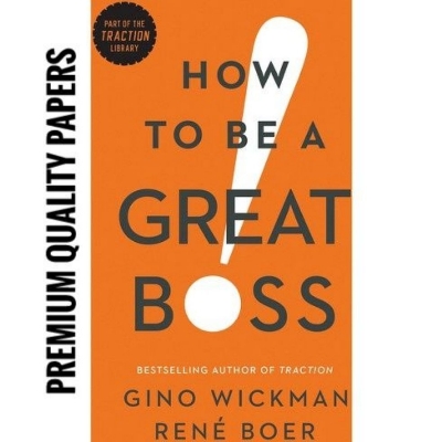 Picture of How to Be a Great Boss By Gino Wickman and René Boer
(Paperback)