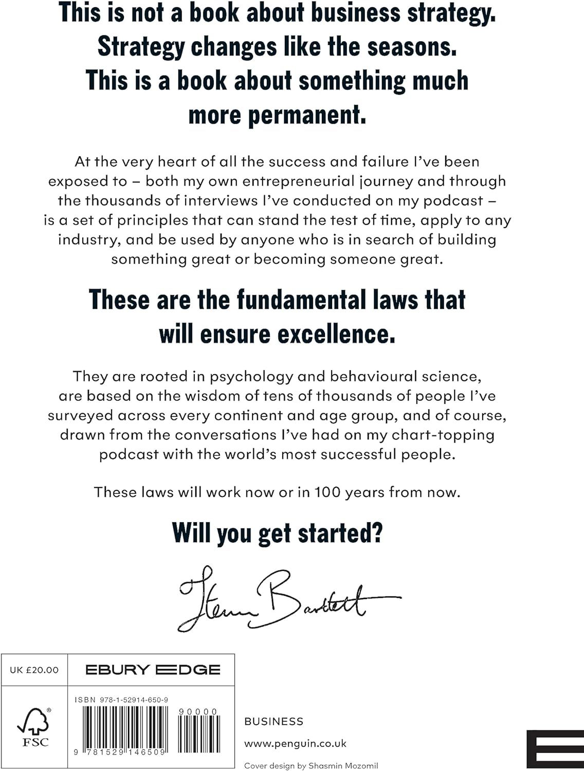 Picture of The Diary of a CEO: The 33 Laws of Business and Life Book by Steven Bartlett (Paperback)