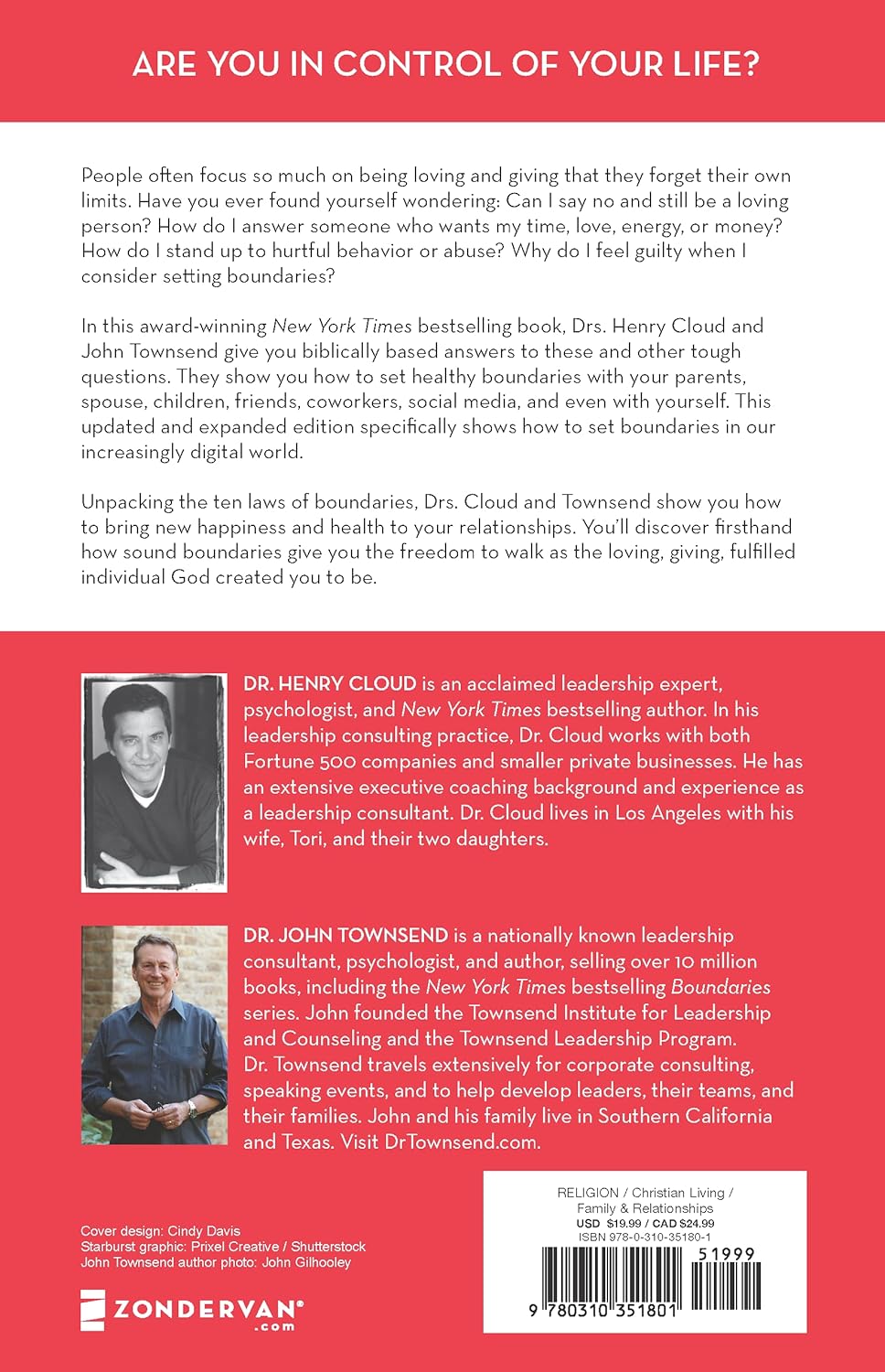 Picture of Boundaries: When To Say Yes, How To Say No To Take Control Of Your Life by Henry Cloud (Paperback)