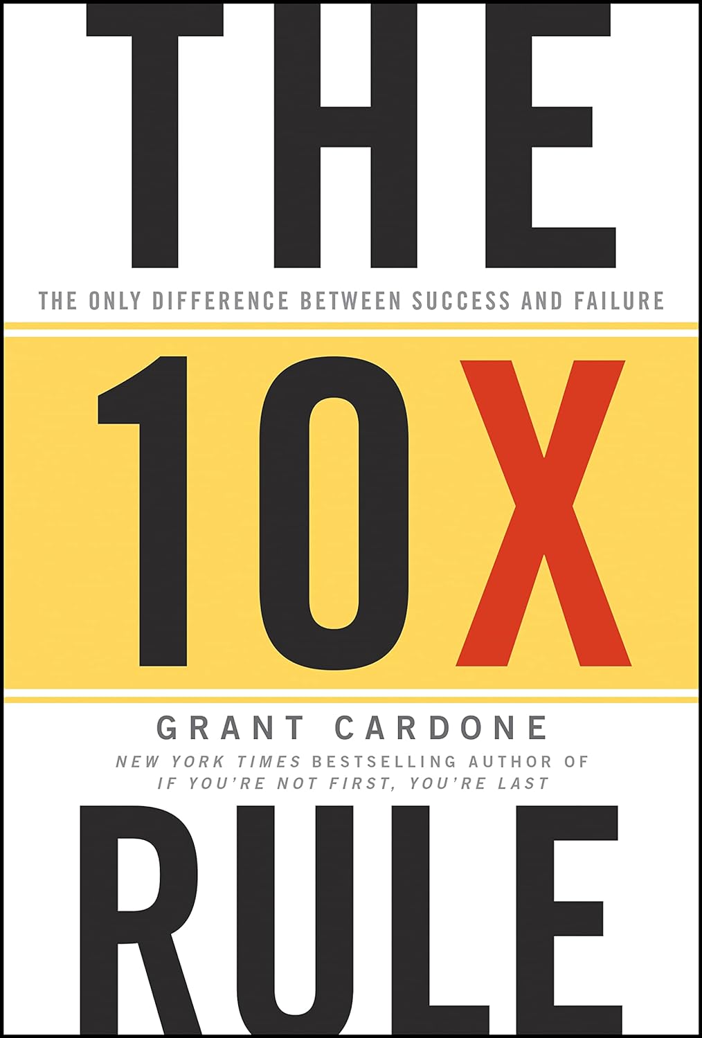 Picture of The 10X Rule: The Only Difference Between Success and Failure by Grant Cardone (Paperback)