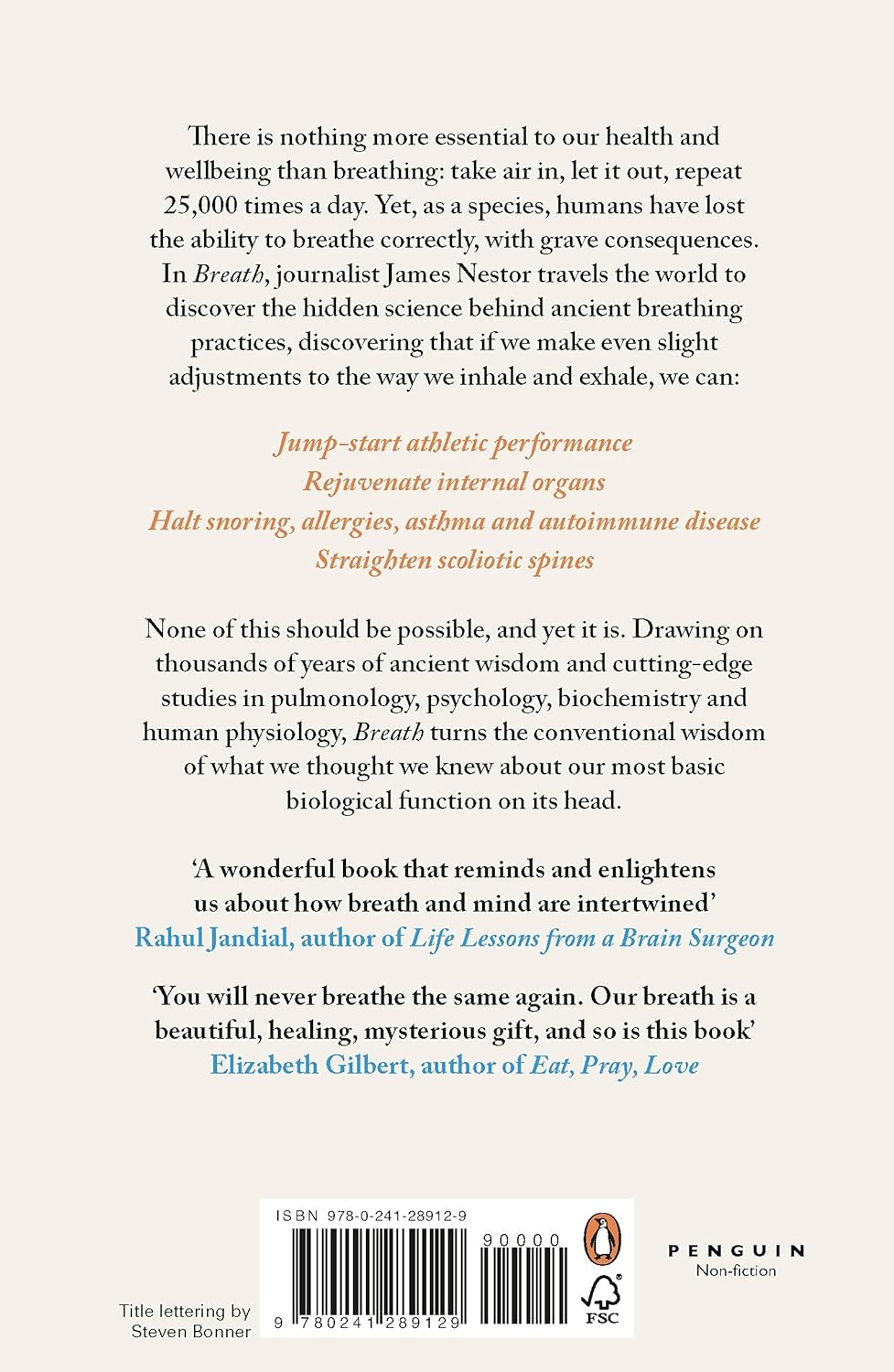 Picture of Breath: The New Science of a Lost Art Book by James Nestor (Paperback)