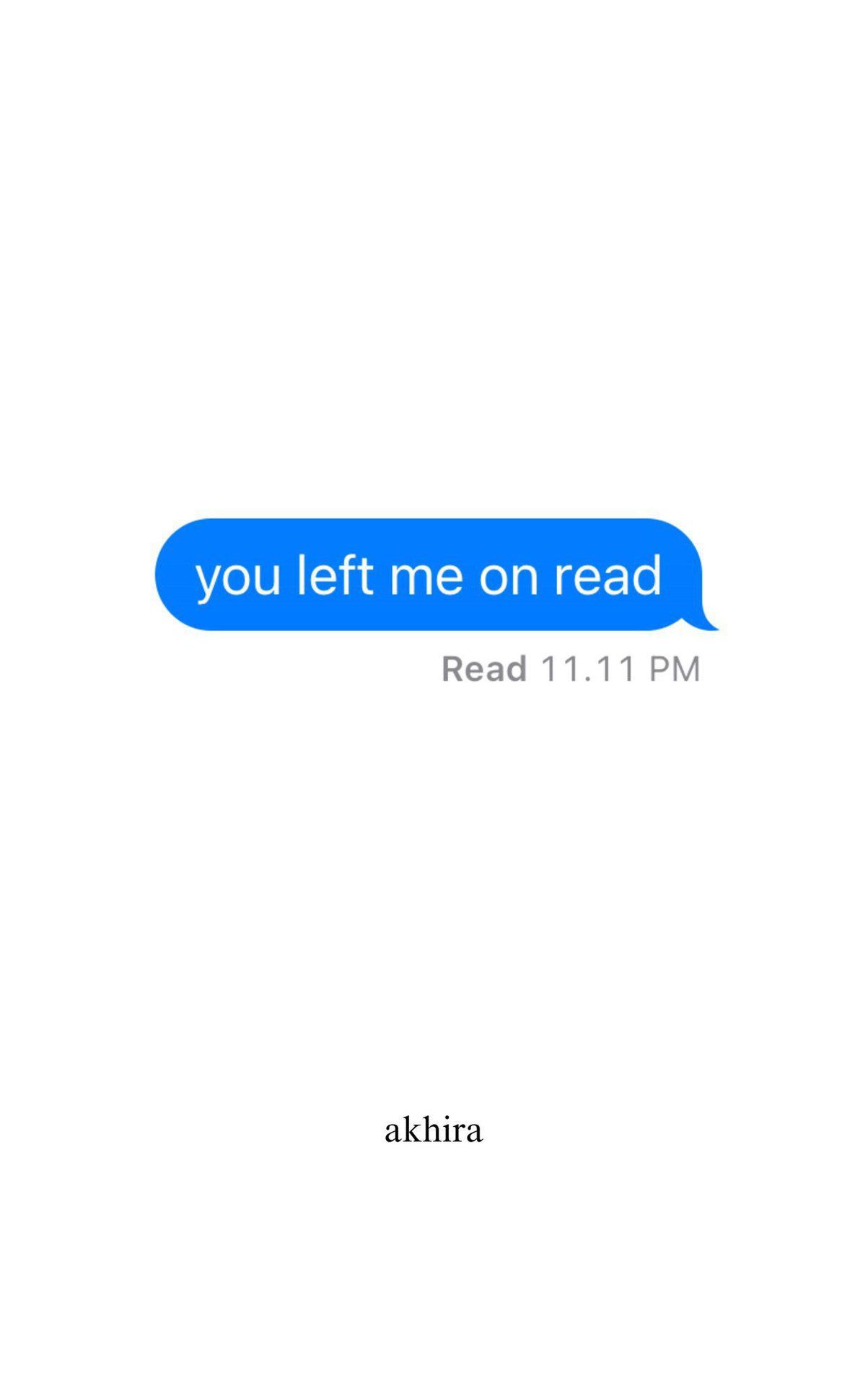 Picture of you left me on read by akhira (Paperback)