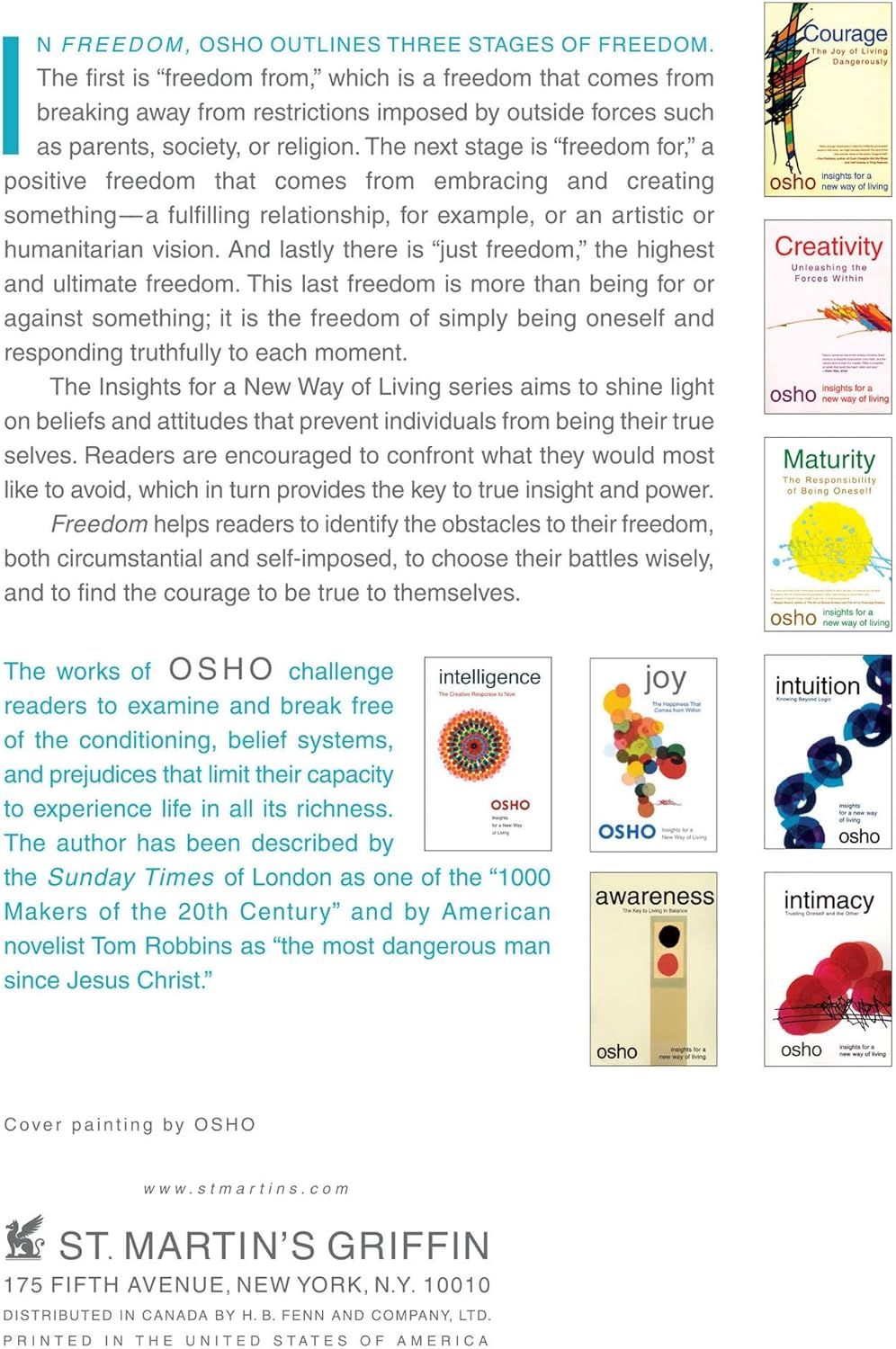 Picture of Freedom: The Courage to Be Yourself
Book by Osho (Paperback)