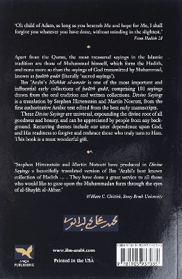 Picture of Divine Sayings The Mishkāt Al-Anwār of Ibn 'Arabi
Book by Ibn Arabi (Paperback)