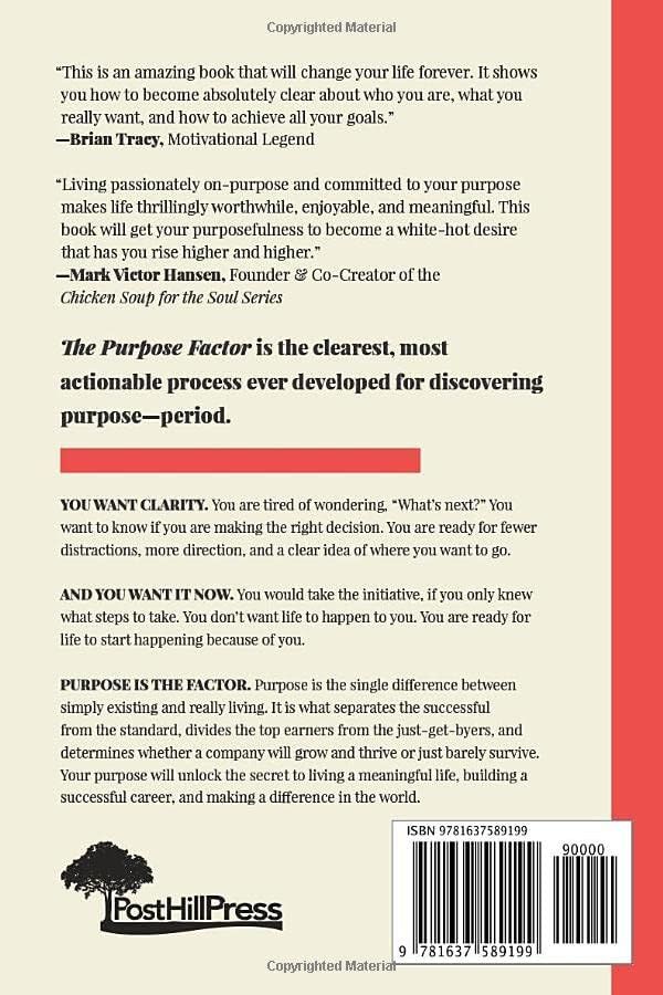 Picture of The Purpose Factor: Extreme Clarity for Why You're Here and What to Do about It by Bosche Brian and Gabrielle Bosche (Paperback)