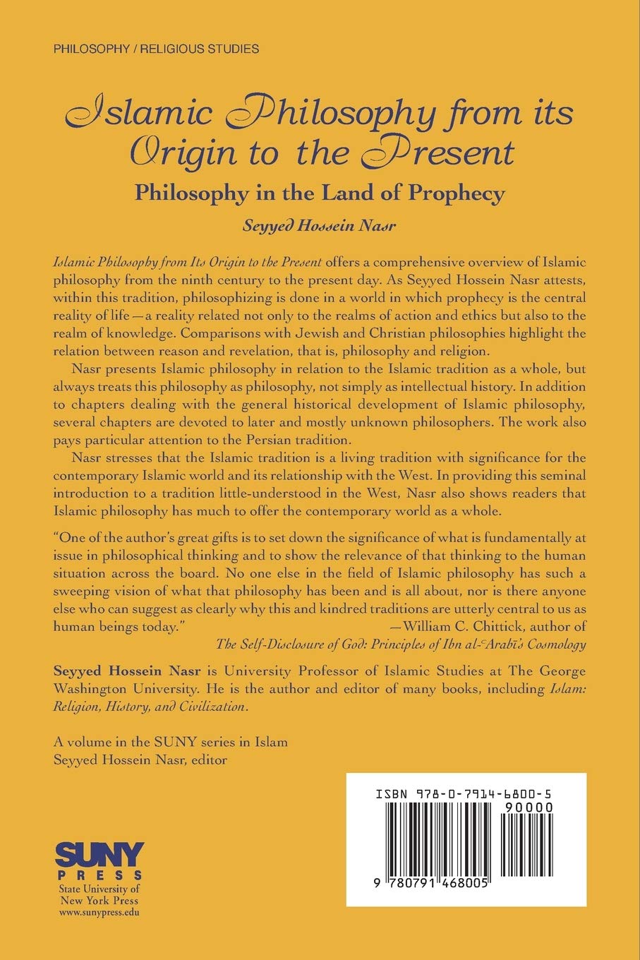 Picture of Islamic Philosophy from Its Origin to the Present: Philosophy in the Land of Prophecy (Suny Series in Islam) by Seyyed Hossein Nasr (Paperback)
