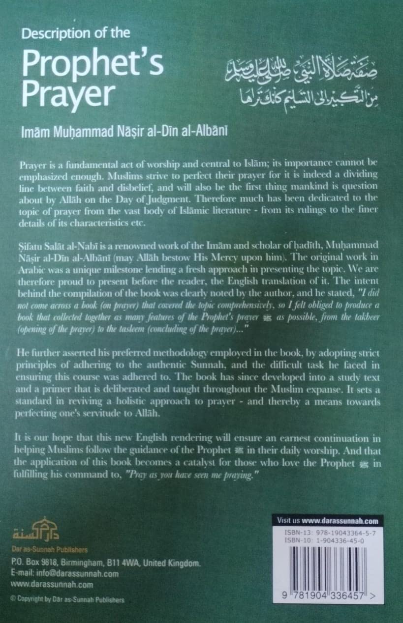 Picture of Description of the Prophet's Prayer by Imam Al-Din Al-Albani (Paperback)