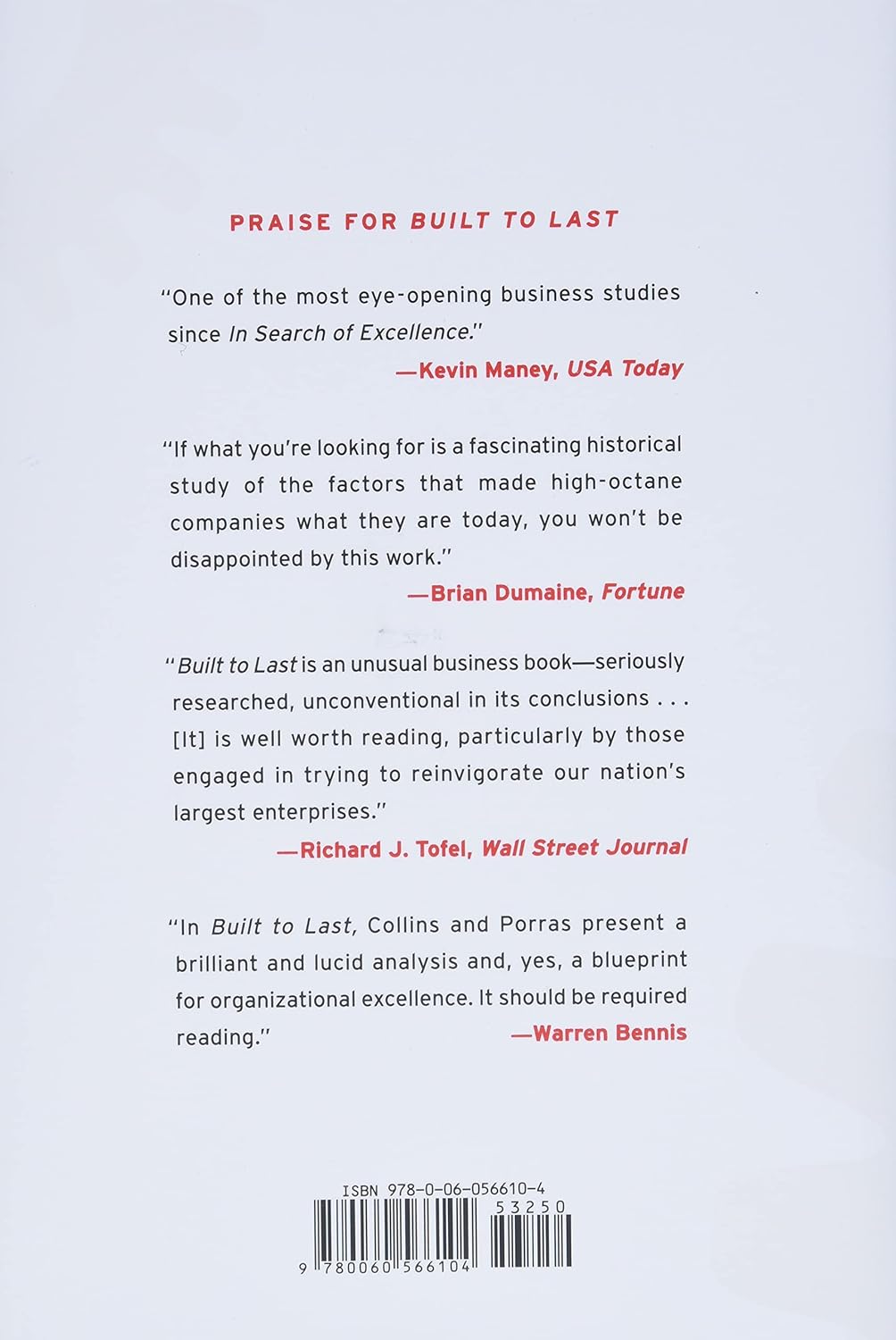 Picture of Built to Last: Successful Habits of Visionary Companies by James C. Collins and Jerry I. Porras (Paperback)