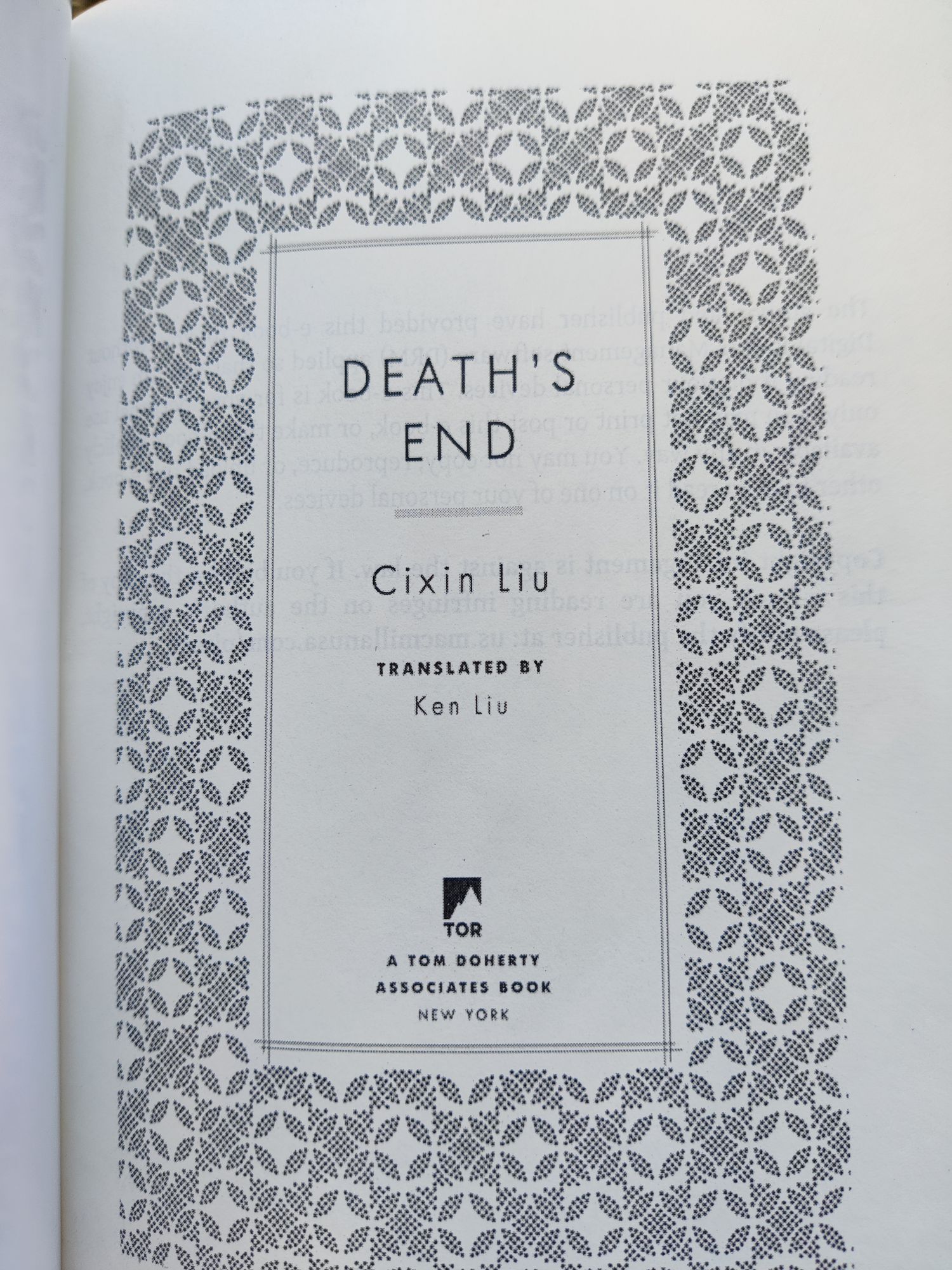 Picture of Death's End (The Three-Body Problem Series, 3) Cixin Liu (Translator Joel Martinsen) Paperback