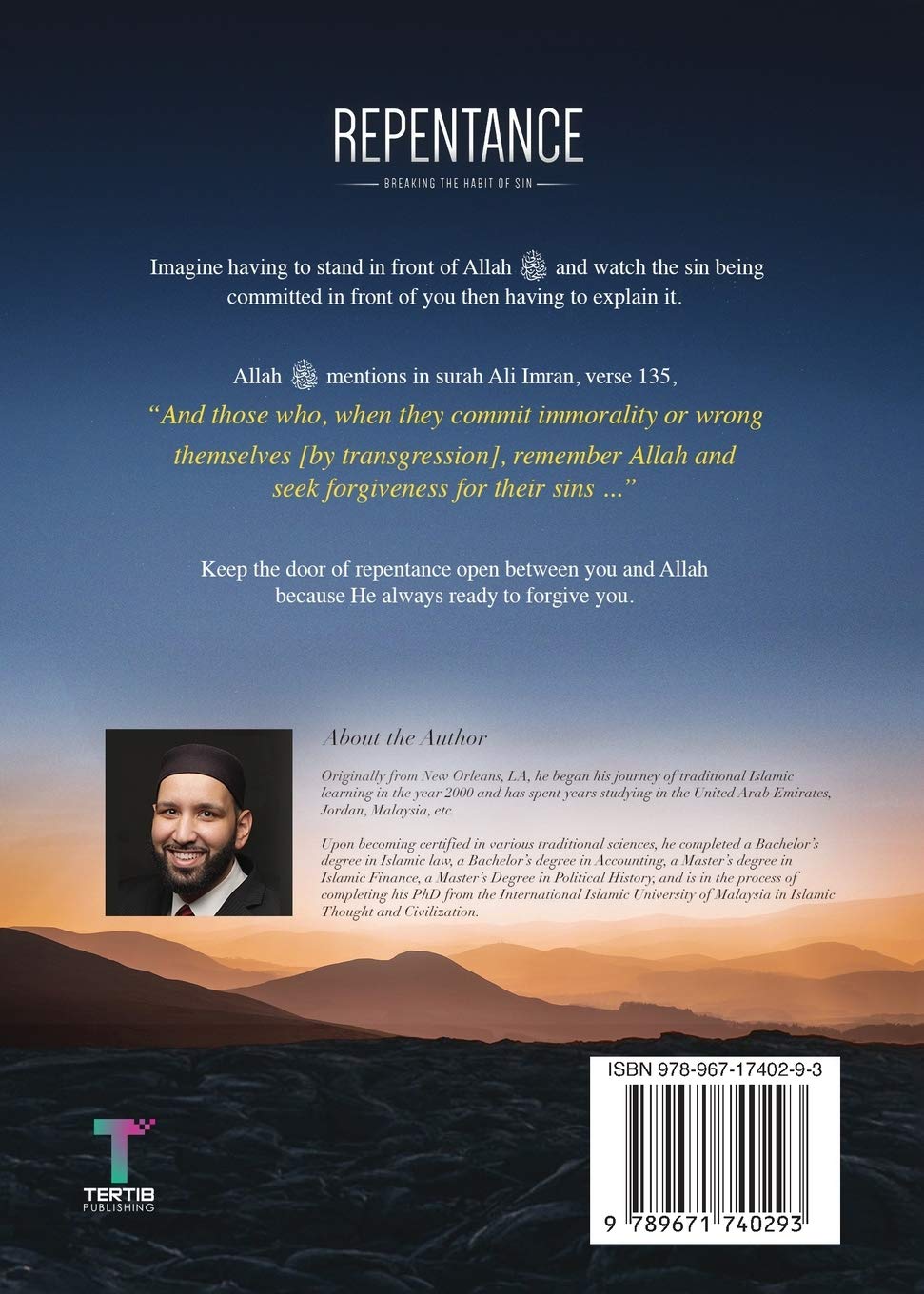Picture of Repentance: Breaking the Habit of Sin by Omar Suleiman (Paperback)