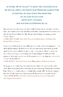 Picture of You're Not Listening by Kate Murphy (Paperback)