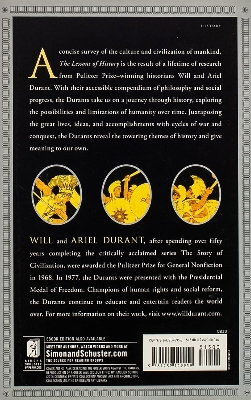 Picture of The Lessons of History by Will Durant (Paperback)