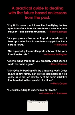 Picture of Principles for Dealing with the Changing World Order: Why Nations Succeed and Fail by Ray Dalio (Paperback)