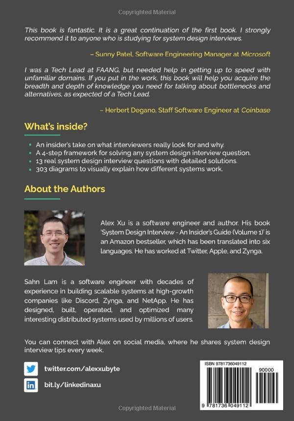 Picture of System Design Interview An Insider's Guide – (Volume 2) by Alex Xu (Paperback)