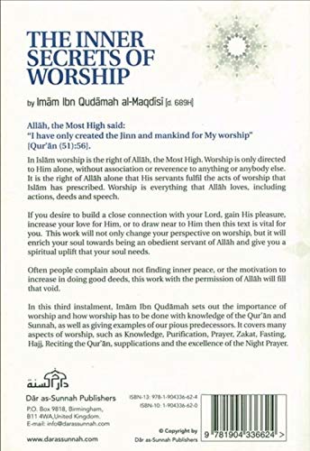 Picture of The Inner Secrets of Worship by Imam Ibn Qudamah Al-Maqdisi (Paperback)