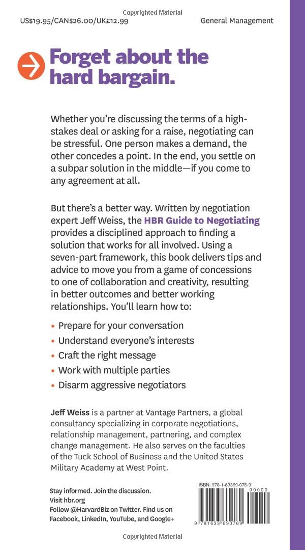 Picture of HBR Guide to Negotiating (HBR Guide Series) by Harvard Business Review (Paperback)