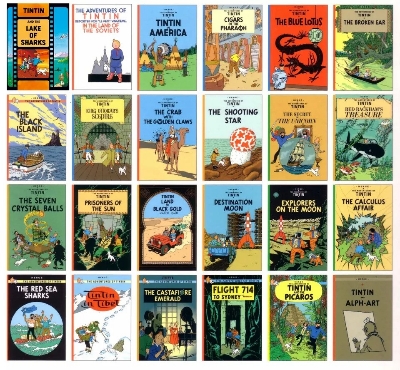 Picture of The Adventures of Tintin by Herge(24 books series) English- Color -Paperback
