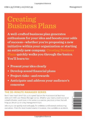 Picture of Creating Business Plans (HBR 20-Minute Manager Series) by Harvard Business Review (Paperback)