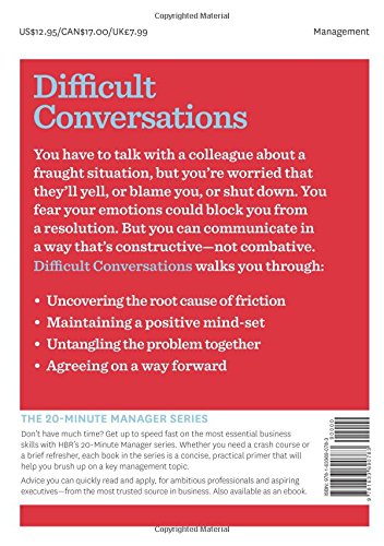 Picture of Difficult Conversations (HBR 20-Minute Manager Series) by Harvard Business Review (Paperback)