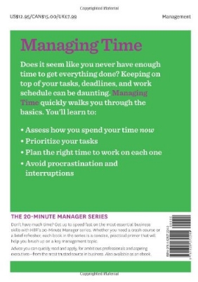 Picture of Managing Time (HBR 20-Minute Manager Series) by Harvard Business Review (Paperback)