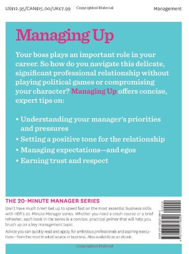 Picture of Managing Up (HBR 20-Minute Manager Series) by Harvard Business Review (Paperback)