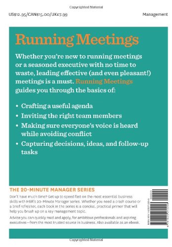 Picture of Running Meetings (HBR 20-Minute Manager Series) by Harvard Business Review (Paperback)