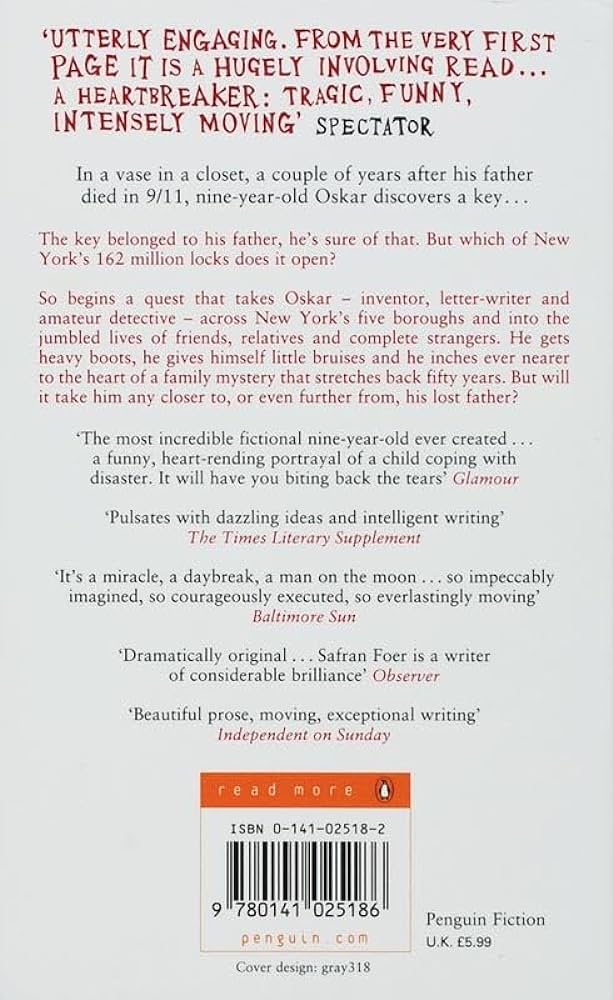 Picture of Extremely Loud & Incredibly Close by Jonathan Safran Foer (Paperback)