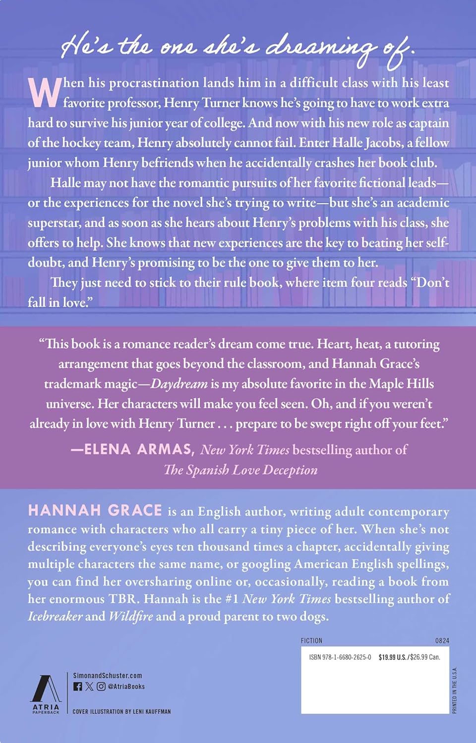 Picture of Daydream (Maple Hills, #3) by Hannah Grace (Paperback)