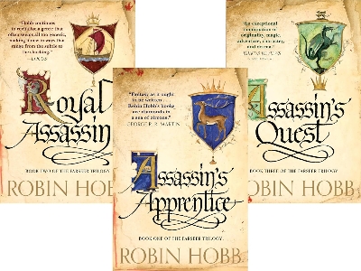 Picture of The Farseer Trilogy (Assassin’s Apprentice, Royal Assassin, Assassin’s Quest) by Robin Hobb (Paperback)