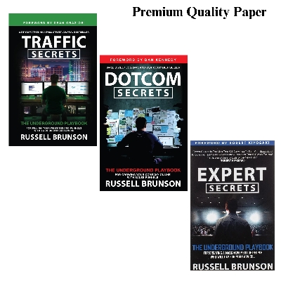 Picture of Expert Secrets, Dotcom Secrets, Traffic Secrets (3 Books Combo by Russell Brunson) - Premium Quality - Paperback