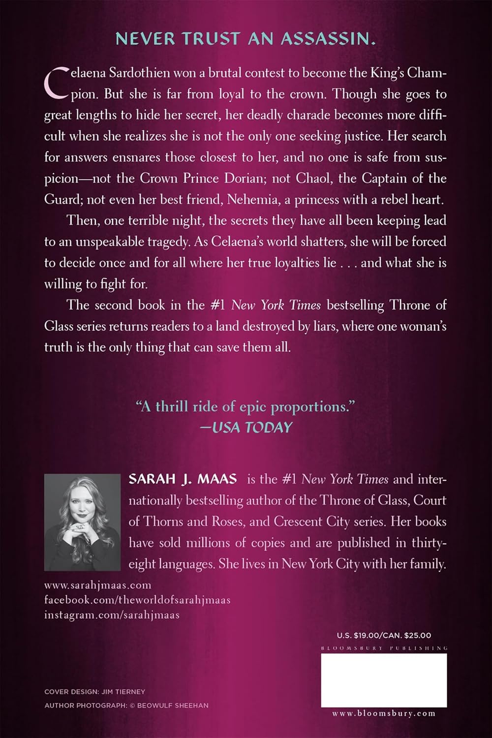 Picture of Crown of Midnight (Throne of Glass series Book 2) by Sarah J. Maas (Paperback)