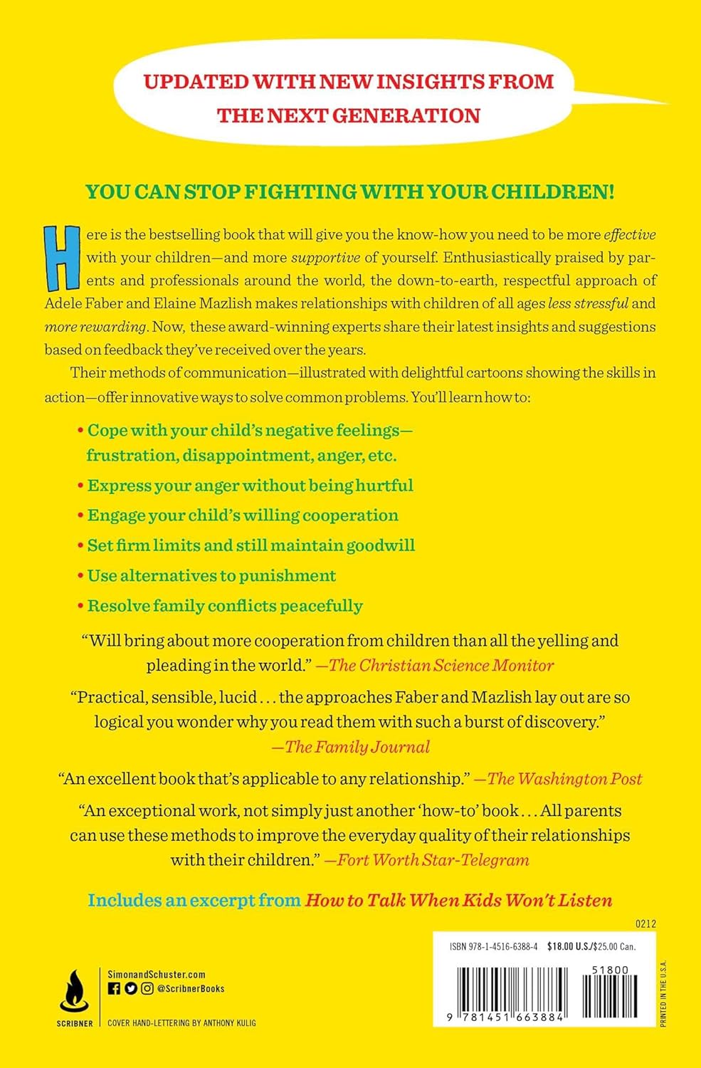 Picture of How to Talk So Kids Will Listen and Listen So Kids Will Talk by Adele Faber & Elaine Mazlish (Paperback)