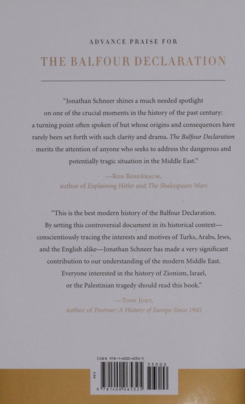 Picture of The Balfour Declaration: The Origins of the Arab-Israeli Conflict by Jonathan Schneer (Paperback)