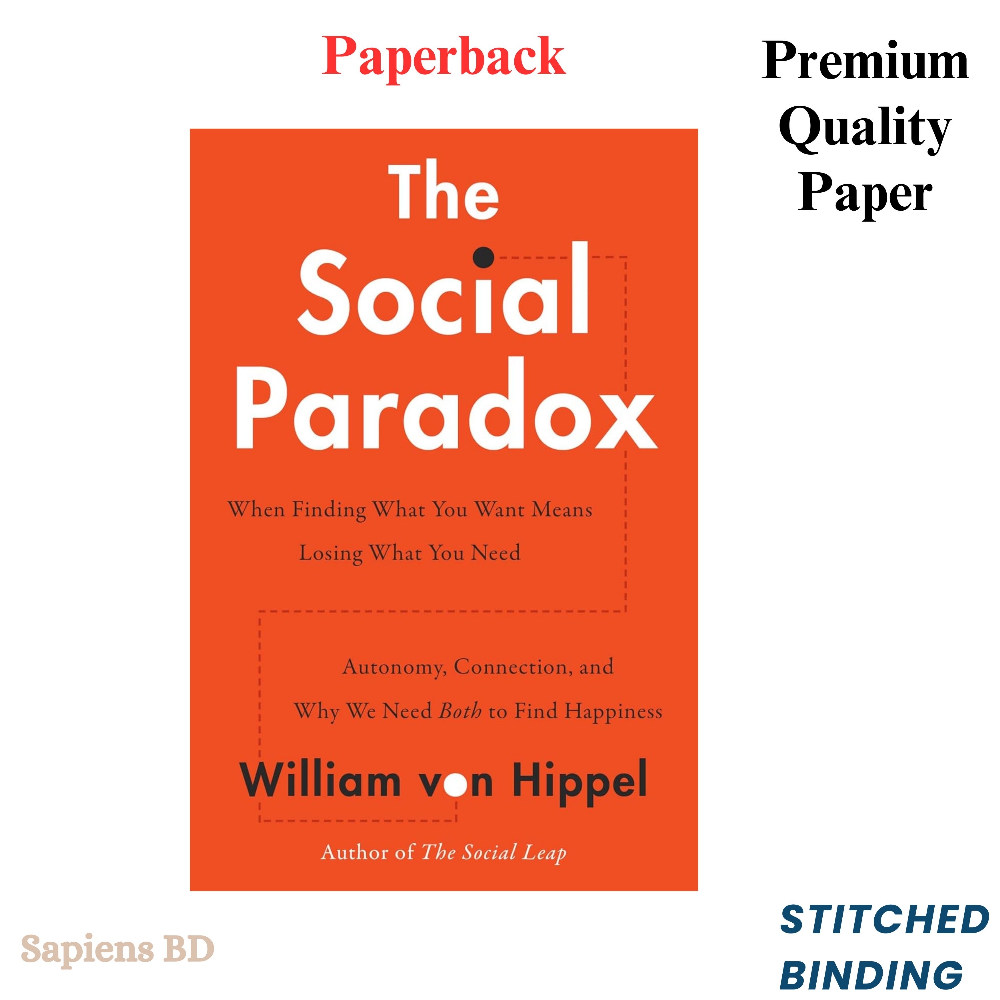 Picture of The Social Paradox: Autonomy, Connection, and Why We Need Both to Find Happiness by William von Hippel (Paperback)