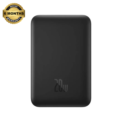 Picture of OS-Baseus Magnetic Mini Air  Wireless Fast Charge Power Bank 10000mAh 20W Cluster Black（With Simple  Charging Cable Type-C to Type-C (20V/3A) 30cm Black)