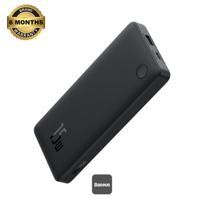 Picture of OS-Baseus Airpow Lite Power Bank 10000mAh 15W Cosmic Black (With Simple Series Data Cable USB to Type-C 30cm Black)