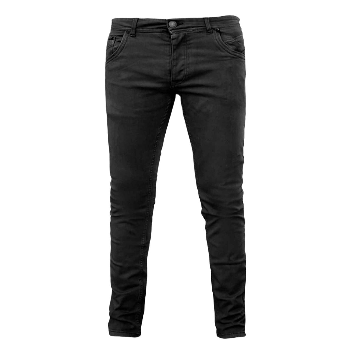 Picture of Export quality black pant for men new collection 2025 | Stretch jeans pant for men black color - Denim pant for men