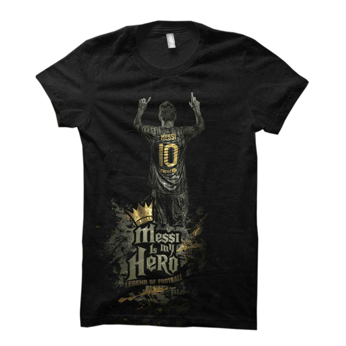 Picture of Black tshirt for men new collection 2025 | Cotton tshirt for men black | Argentina fan tshirt for men | Messi tshirt for men