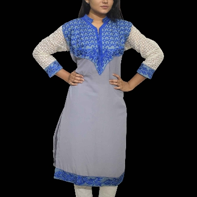 Picture of semi stitched georgette three piece | semi stitched georgette party dress | unstitched salwar kameez jorjet | unstitched salwar kameez cotton | unstitched salwar kameez for women |  unstitched salwar kameez linen | unstitched salwar kameez black