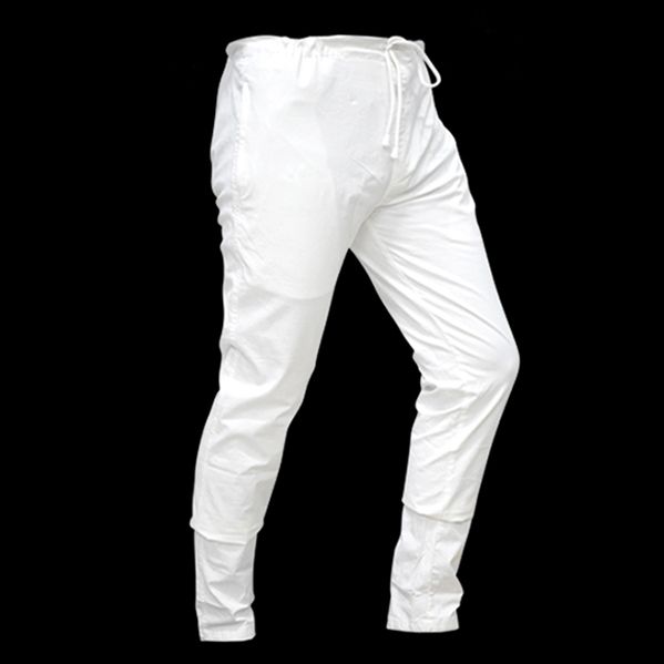 Picture of Cotton payjama for men white | White payjama for men new collection 2024