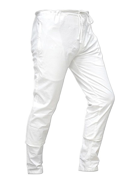 Picture of Cotton payjama for men white | White payjama for men new collection 2024
