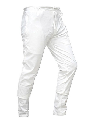 Picture of Cotton payjama for men white | White payjama for men new collection 2024