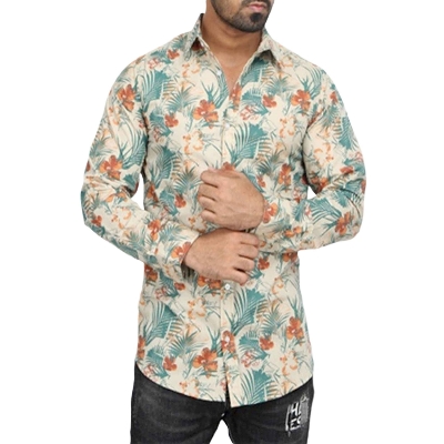 Picture of Printed shirt for men brand | Off white shirt for men new 2024 brand stylish | shirt for men new 2024 brand