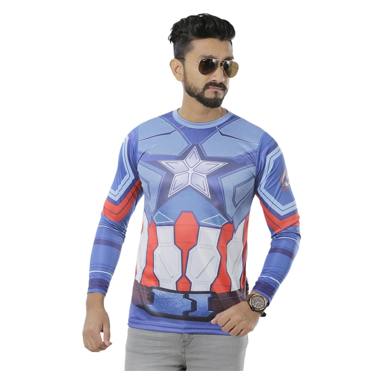 Picture of Captin America T -Shirt For Men - T Shirt