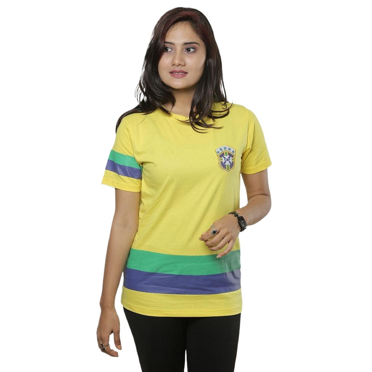 Picture of Tshirt for women | Yellow tshirt for women | Tshirt for women cotton | Tshirt for women new 2024 brand