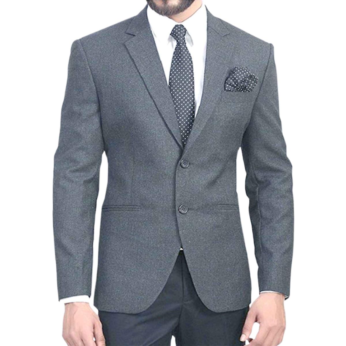 Picture of Gray blazer for men brand | High quality formal blazer for men | Ash blazer for men stylish