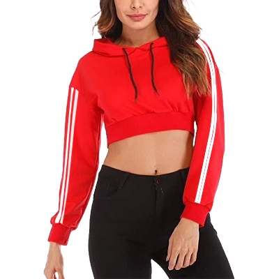 Picture of Pink hoodie for women | Baby pink colour ladies hoodie collection 2025 | Export quality crop hoodie for women